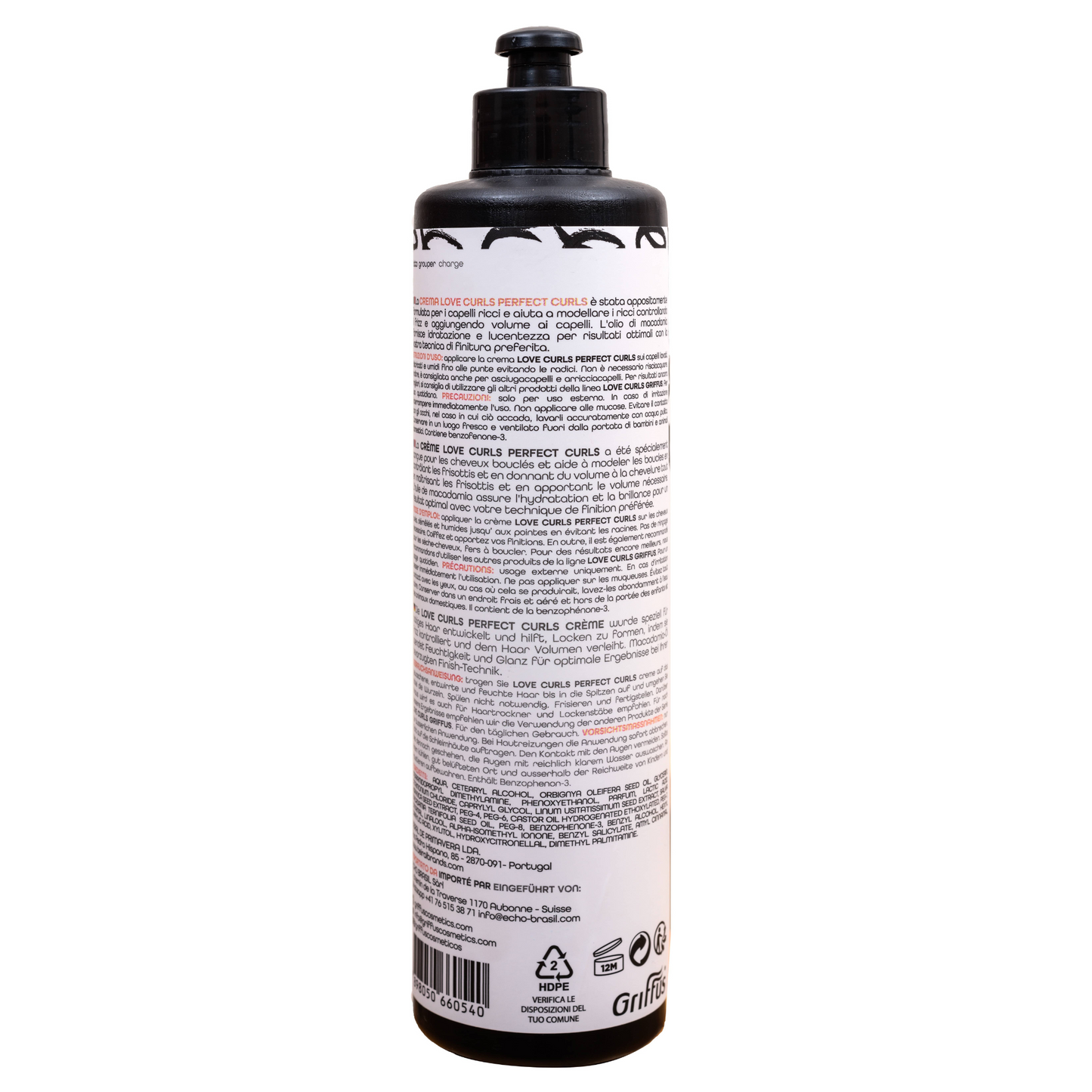 Griffus Love Curls Crème Perfect Curls à Coiffer 3ABC 420 ML