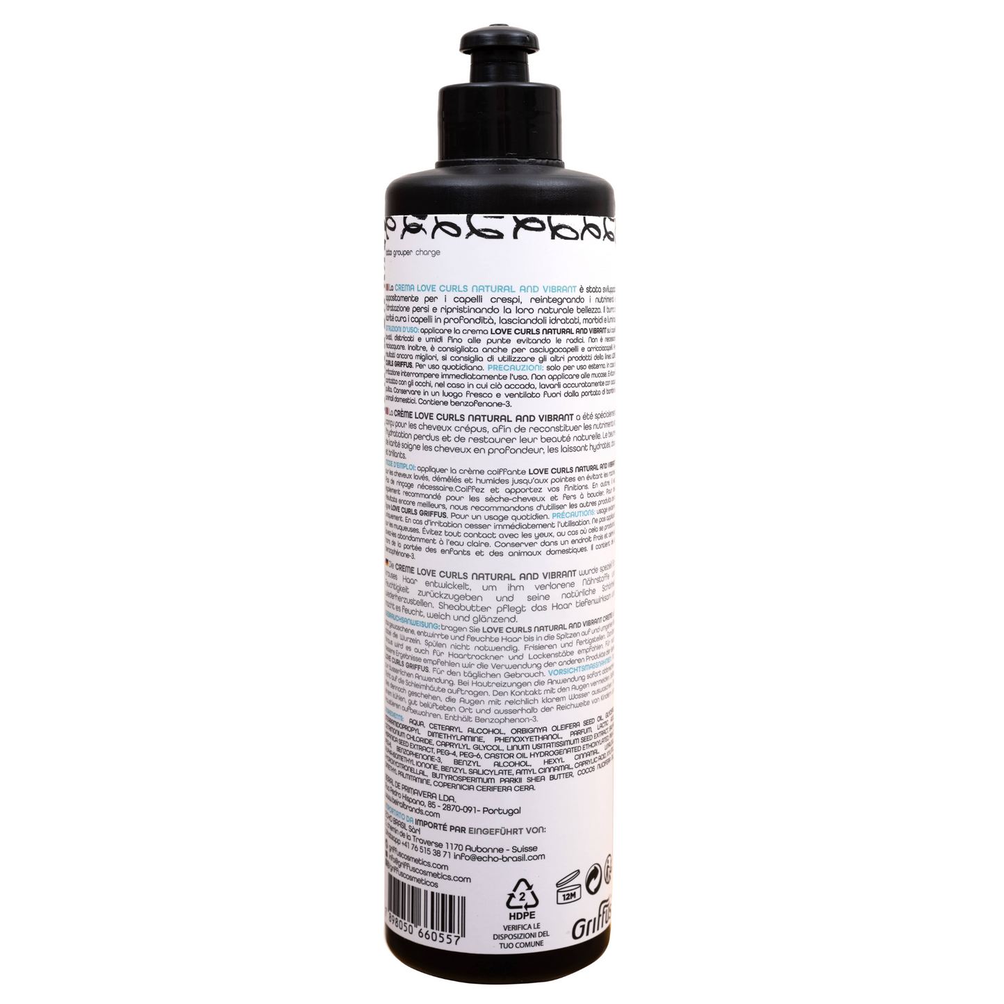 Griffus Love Curls Natural & Vibrant Crème à Coiffer 4ABC 420ML
