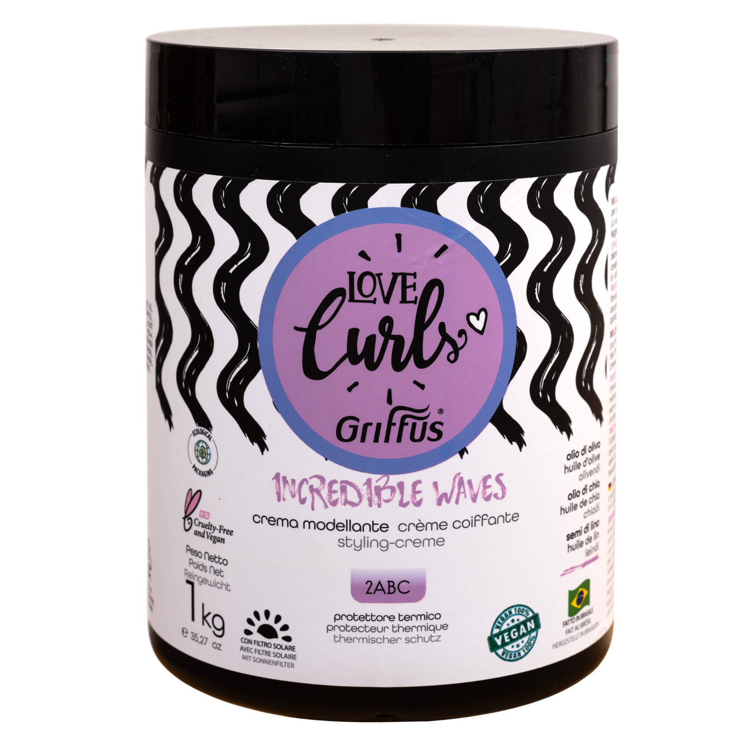Griffus Love Curls Incredibles Waves Crème Coiffante 1 KG 2ABC