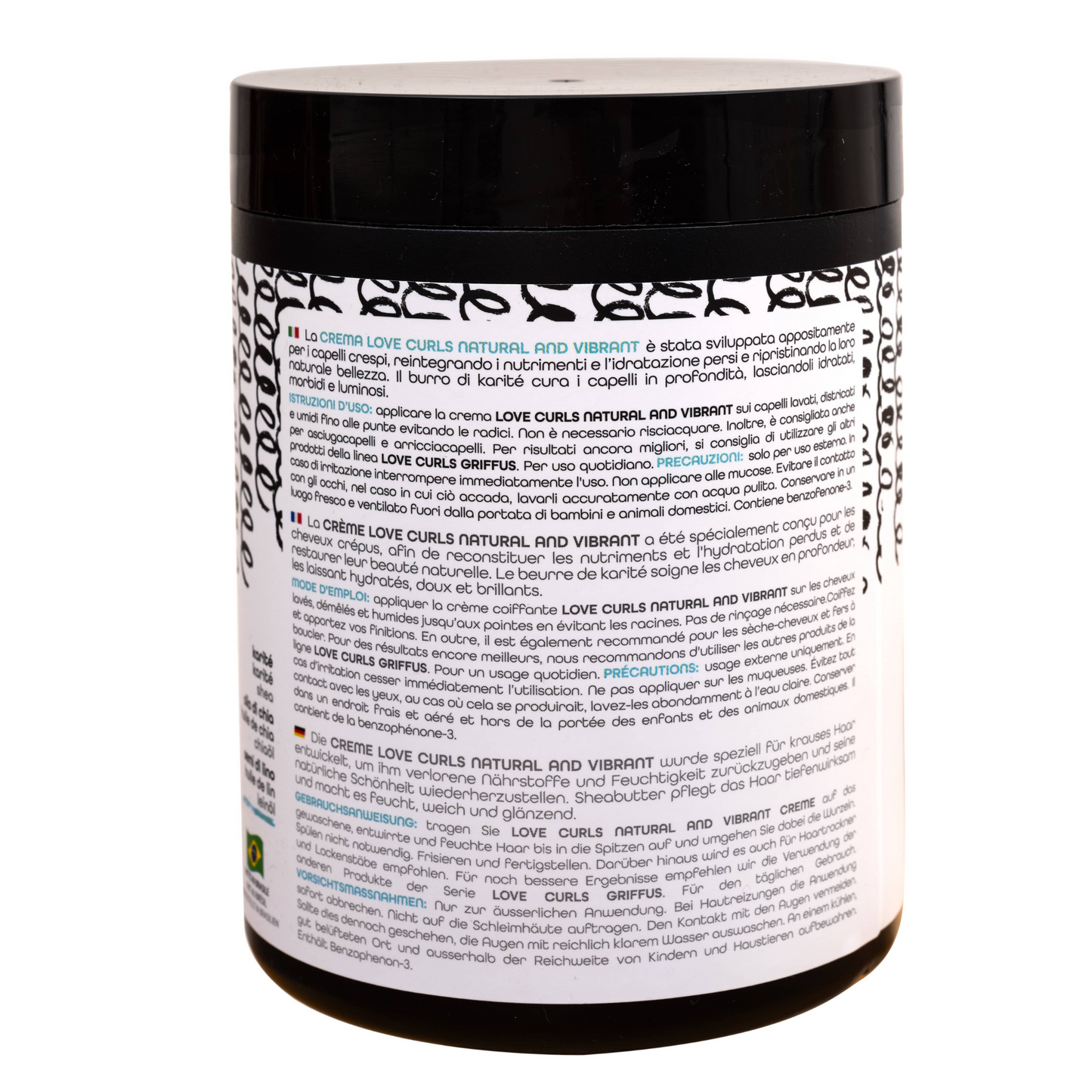 Griffus Love Curls Natural & Vibrant Crème Coiffante 1 KG 4ABC