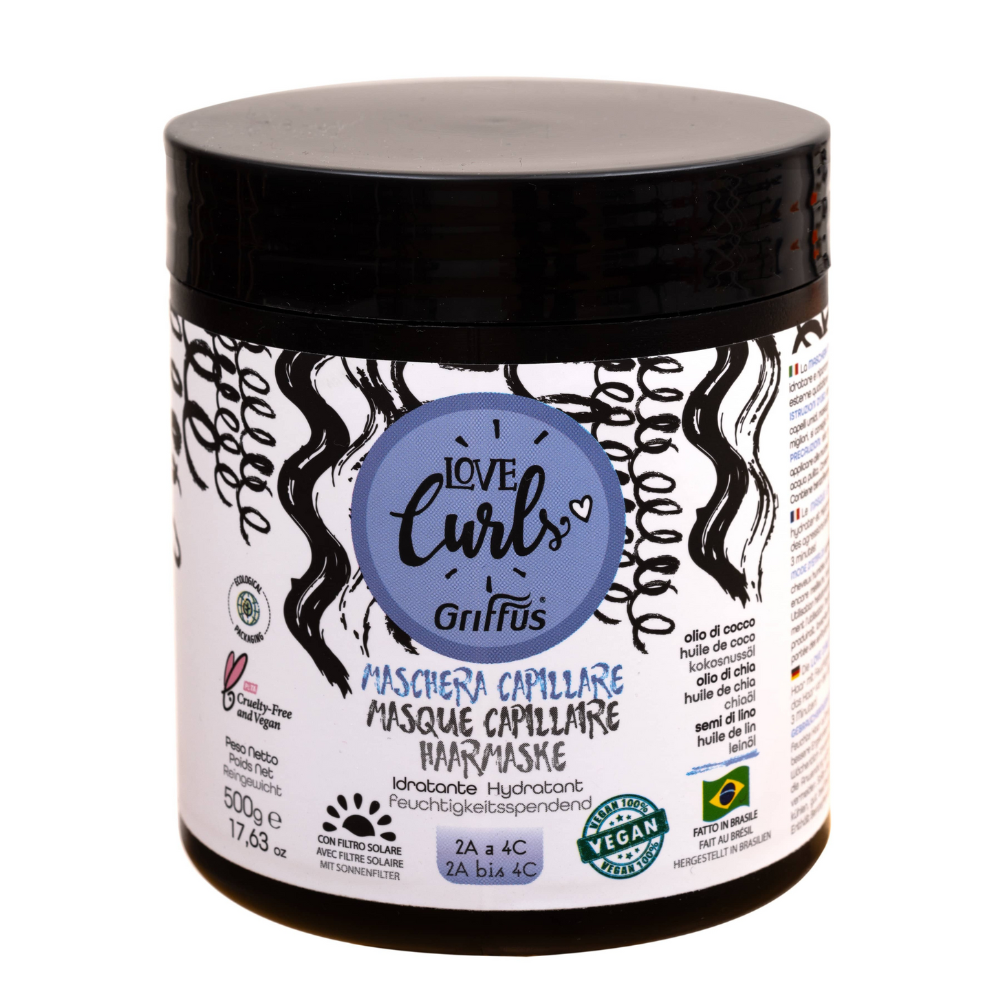 Griffus Love Curls Masque Hydratation 500 GR