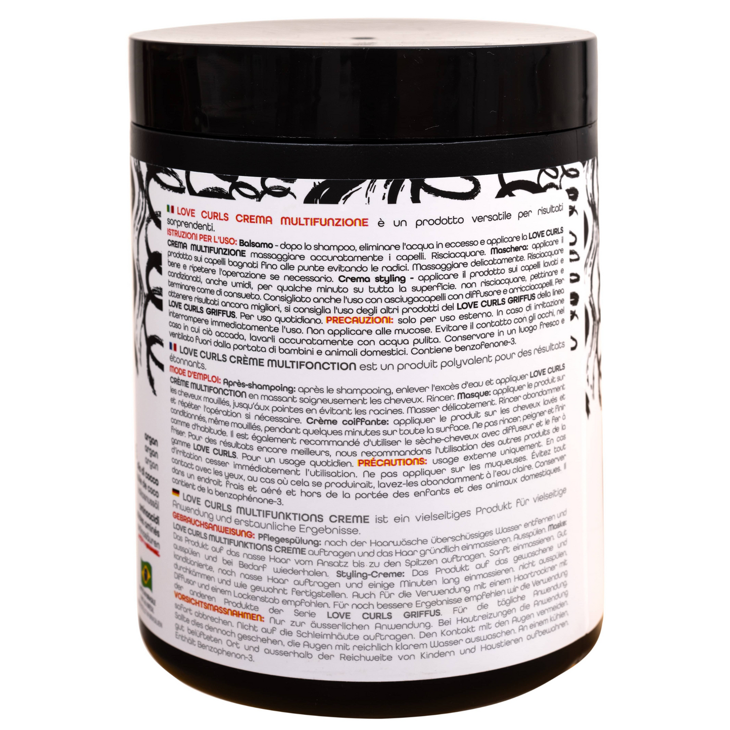 Griffus Love Curls Multifonction Crème Coiffante 1 KG 2A a 4C