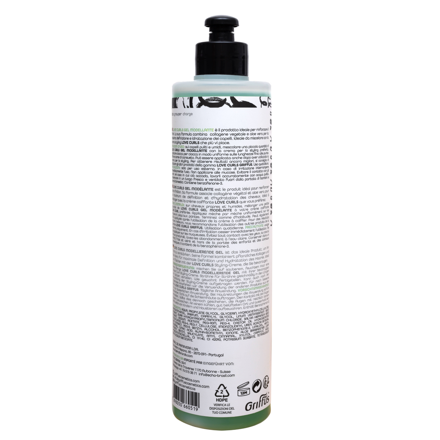 Griffus Love Curls Gelée Modelante 420g - Définition & Hydratation pour Boucles 2A à 4C