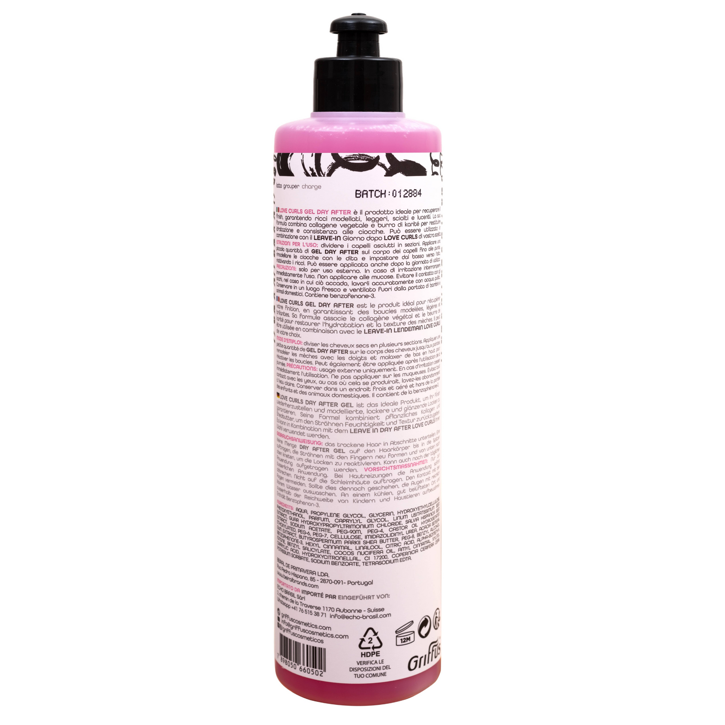 Griffus Love Curls Day After Gel 420g – Pour des Boucles Définies et Hydratées (2A à 4C)
