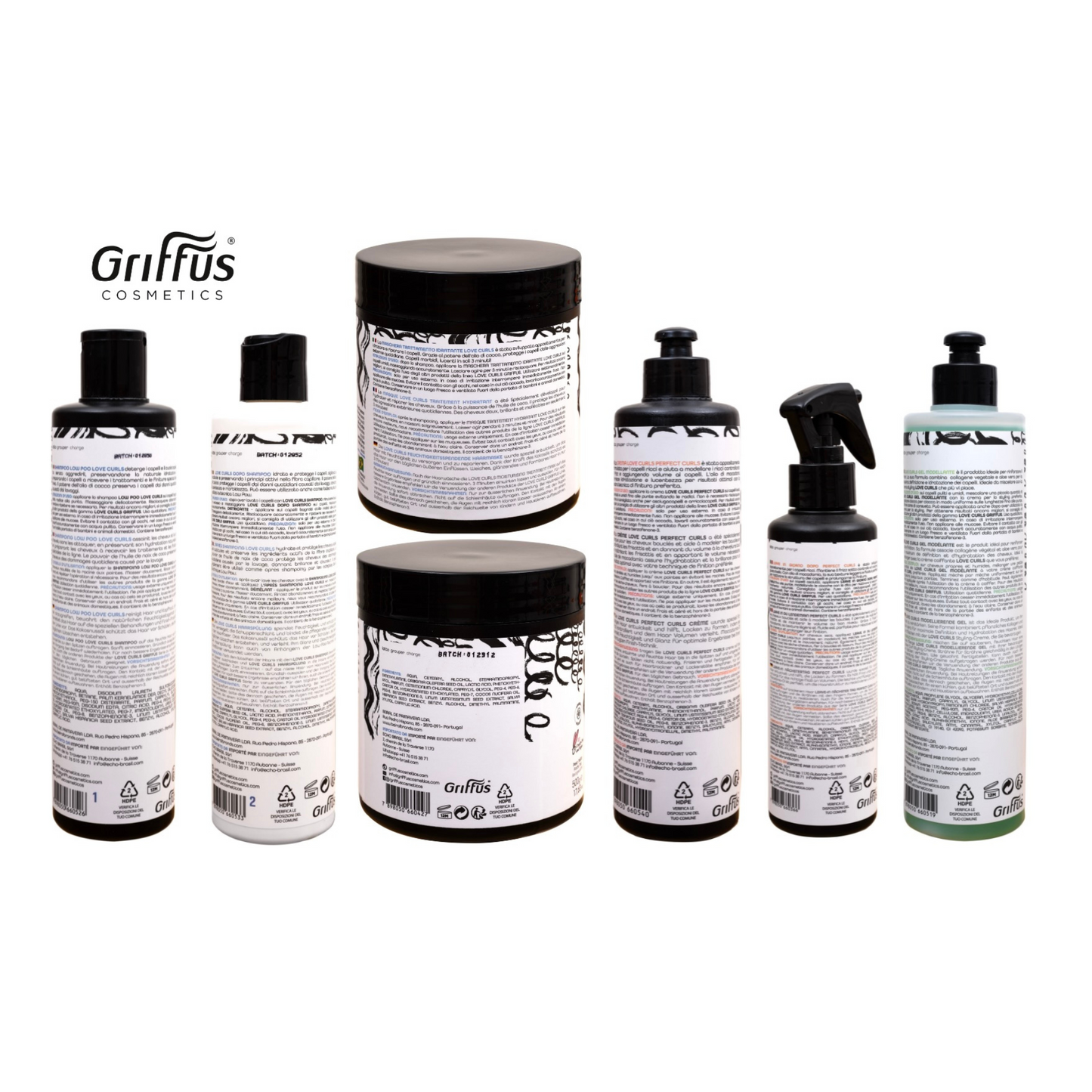 Griffus Love Curls Kit de routine complète 420 ML 3ABC
