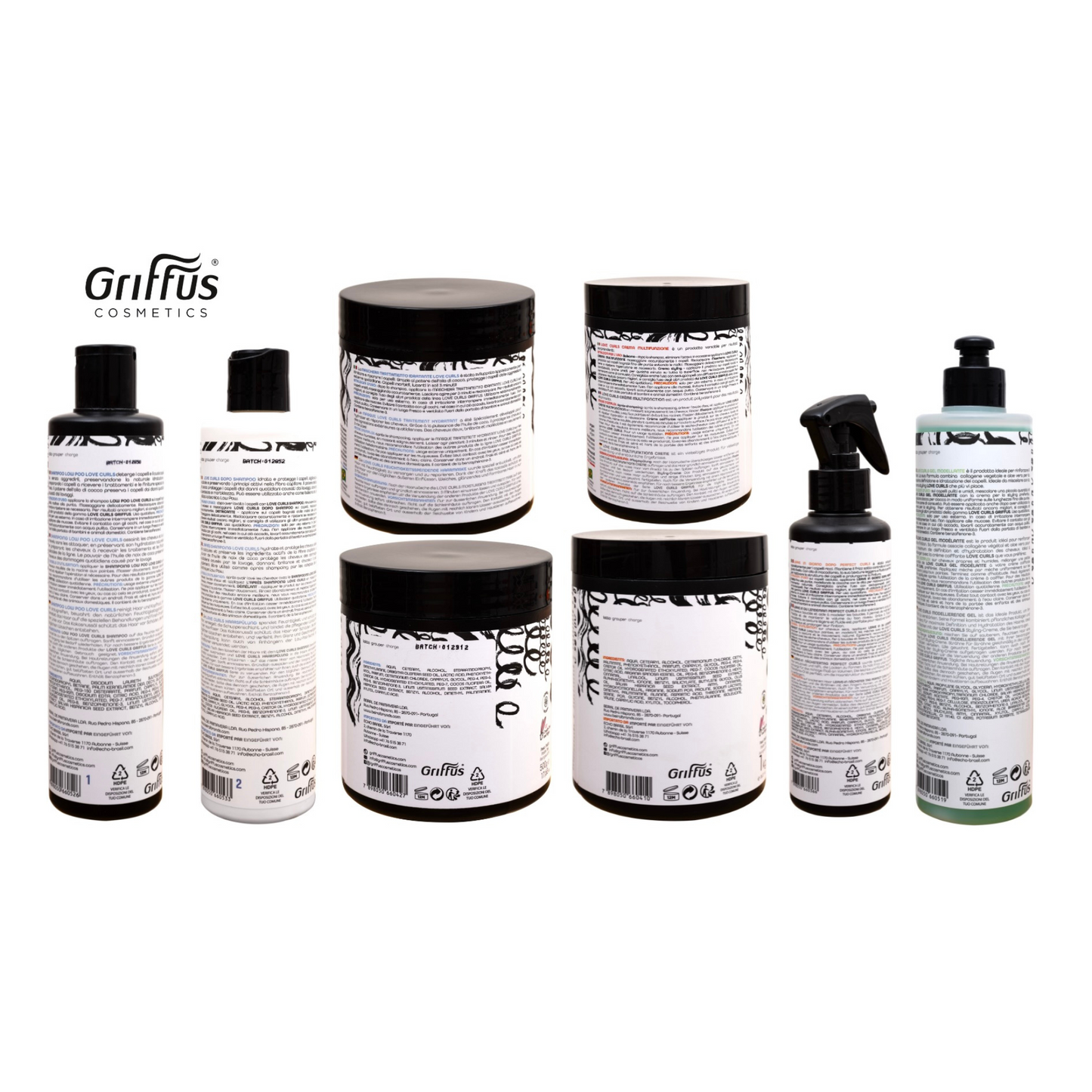 Griffus Love Curls Kit de routine complète 1 KG 3ABC