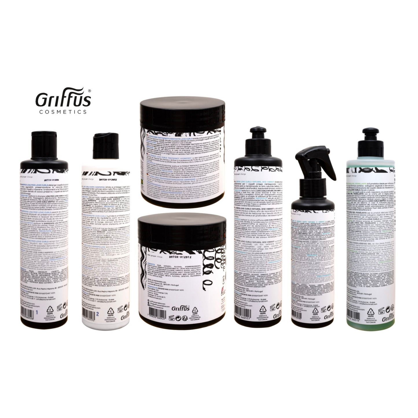 Kit de routine complète composé par : Shampoing 400 ML, Après Shampoing 400 ML, Masque 500 GR, Crème à Coiffer 420 ML, Leave-in 240 ML et Gel 420 ML pour cheveux type 4ABC