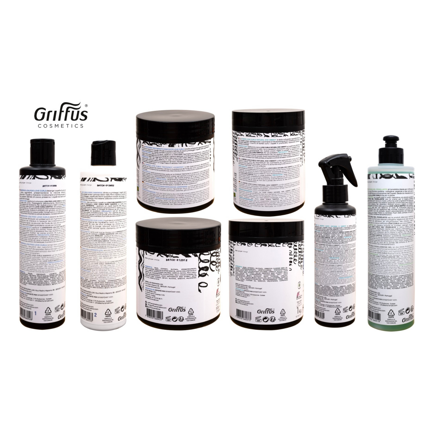 Griffus Love Curls Kit de routine complète 1 KG 4ABC