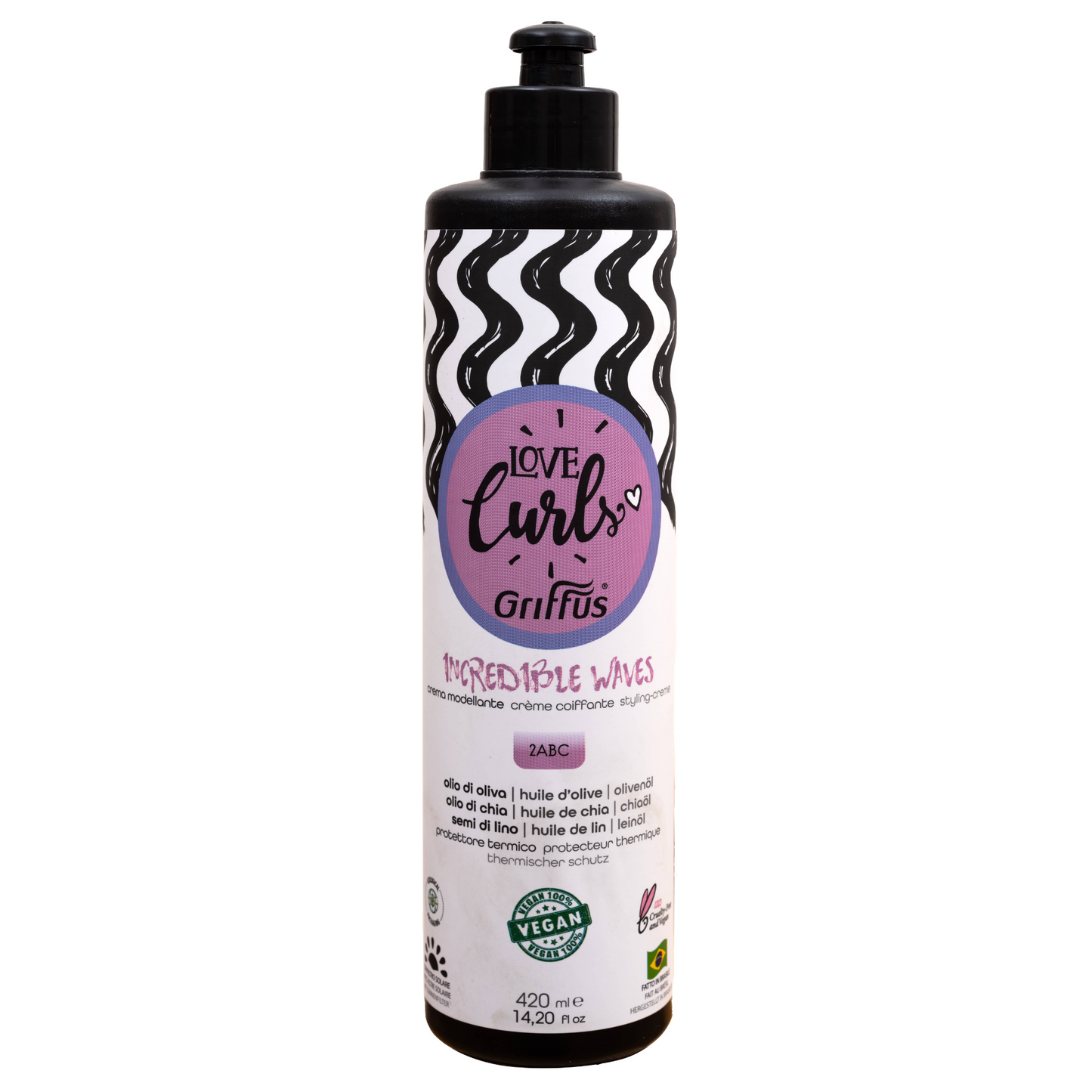 Griffus Love Curls Incredibles Waves Crème à coiffer 2ABC 420 ml