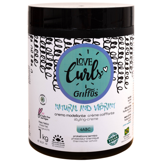 Griffus Love Curls Natural & Vibrant Crème Coiffante 1 KG 4ABC