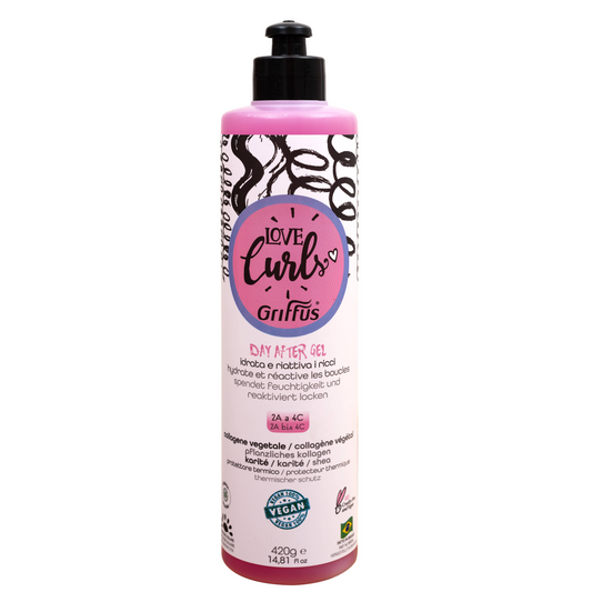 Griffus Love Curls Day After Gel 420g – Pour des Boucles Définies et Hydratées (2A à 4C)